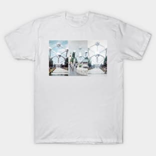 Brussels Atomium Photo Collage T-Shirt